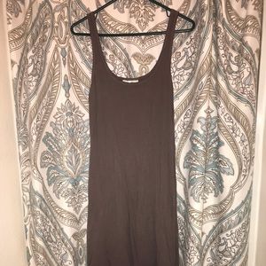 High low casual gray dress